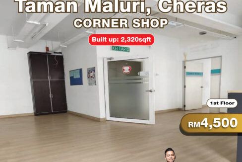 1st-Floor-Shop-(Corner),-Taman-Maluri,-Cheras